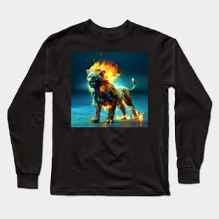Fire Lion Version 1 Long Sleeve T-Shirt